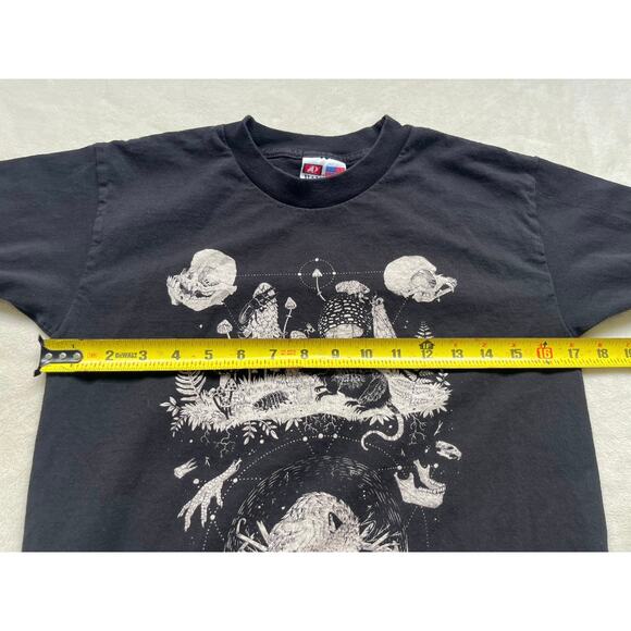 Metamorphosis Mushroom Skull Forest Black‎ T Shirt Size Small - Picture 5 of 6